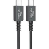 Kabel za prijenos podataka i punjenje (USB Type - C na USB Type - C) - 1.8m - 60W - Crna KP34840 | Eponuda.com
