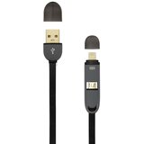 S Box Micro USB kabl + Lightning adapter 2in1, 1.5m (Crna) | Eponuda.com
