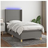  Box spring s madracem LED tamnosivi 80 x 200 cm tkanina | shoptok.hr