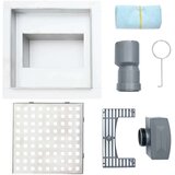  2 u 1 tušni odvod Srebrno 15 x 15 cm Nehrđajući čelik 304 | shoptok.hr
