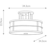  Feiss FE-FUSION-SF-PNBR - Plafonski luster FUSION 3xE27/40W/230V | Eponuda.com