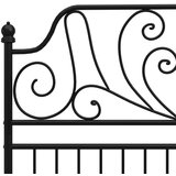  Za krevet crni metalni 120 x 200 cm | shoptok.hr