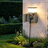 Brilagi Spoljašnja zidna lampa sa SCHUKO utičnicom PILLAR 1xG9/11W/230V IP44 siva | Eponuda.com