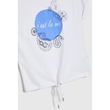 Marisse Cotton Blouse With Print, White | ePonuda.com
