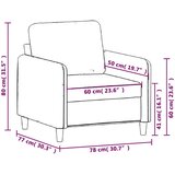  Fotelja tamnozelena 60 cm baršunasta | shoptok.hr