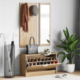  3-u-1 set ormarića za cipele od hrasta sonoma, inženjerski drvo | shoptok.hr