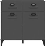  Komoda VIKEN antracit siva 80 x 40 x 80 cm konstruirano drvo - Antracit 1 | shoptok.hr
