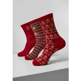 Urban Classics Christmas Gingerbread Lurex Socks 3-Pack Multicolor