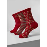 Urban Classics Christmas Gingerbread Lurex Socks 3-Pack Multicolor | shoptok.hr