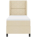  Krevet s opruga kutije s jastukom Krema 80 x 200 cm tkanina | shoptok.hr