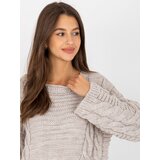 RUE PARIS Sweater-LC-SW-8044.06X-Light Beige | Shoptok.si