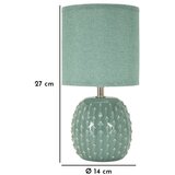 Mauro Ferretti Svetlo modra keramična namizna svetilka s tekstilnim senčilom (višina 27 cm) Pontus – | Shoptok.si