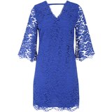 Wallis Petite Koktejl obleka modra | Shoptok.si