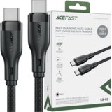 Acefast USB-C / USB-C KABEL 60W 3A ZA TELEFONE IN PRENOSNIKE ČRN, (21980604) | Shoptok.si