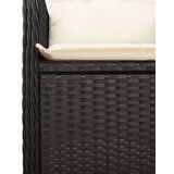  7-dijelni vrtni bistro set od poliratana s jastucima crni | shoptok.hr