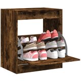 vidaXL Omarica za čevlje dimljeni hrast 60x42x69 cm inženirski les | Shoptok.si