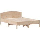 vidaXL Okvir kreveta s uzglavljem 120x190 cm od borovine | shoptok.hr