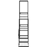  Stalak za cvijeće 94,5 x 25 x 88 cm crni metalni | shoptok.hr