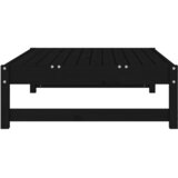  Vrtni tabure crni 120 x 80 cm od masivne borovine | shoptok.hr