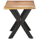 vidaXL Blagovaonski stol 140 x 70 x 75 cm od masivnog drva i šišama | shoptok.hr