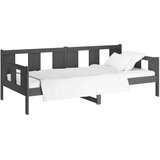  Dnevna postelja siva trdna borovina 80x200 cm, (20646784) | Shoptok.si