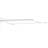  Skrovita tenda Crvena i bijela 450 × 300 cm Poliester i metal | shoptok.hr