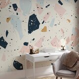  Foto tapeta - Terrazzo with Large Scaled Stones in Subdued Colors 200x140 Premium | shoptok.hr