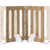  Preklopna ogradica za kućne ljubimce 4 pcs Zanatski Hrast | shoptok.hr
