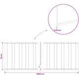  Ograda oko Travnjaka 20 m x 15 cm Pocinčani čelik Srebrna | shoptok.hr