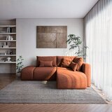 Ghado Narančasta sklopiva/s prostorom za odlaganje kutna garnitura (s desnim kutom/s ležaljkom) Lumine – | shoptok.hr