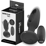 gibljivi jezični analni vibrator (črna)