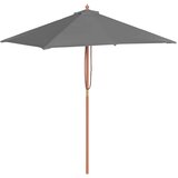  suncobran s drvenim stupom 150 x 200 cm antracit | Eponuda.com