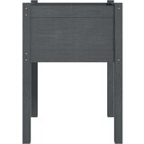 vidaXL Vrtna sadilica siva 50 x 50 x 70 cm od masivne borovine | shoptok.hr