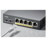 Cudy GS1005P network switch Gigabit Ethernet (10 /100 /1000) Power over Ethernet (PoE) Grey Slike