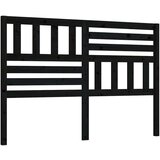  Uzglavlje za krevet crno 166 x 4 x 100 cm od masivne borovine | shoptok.hr