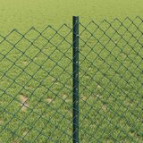  Ograda od lančanih veza s postom 25 x 1 m Čelik premazan PVC-om | shoptok.hr