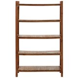 Bessagi Home stoječ regal jasmin, masiven, naravne barve | Shoptok.si