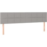 vidaXL Posteljni okvir z vzglavjem svetlo siv 120x190 cm tkanina | Shoptok.si