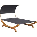 Vanjski Zunanja postelja s streho 165x203x126 cm trden les antracit, (20764827) | Shoptok.si
