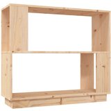 Maison Chic Knjižna omara - Knjižni regal 80x25x70 cm trdna borovina, (21723313) Cene