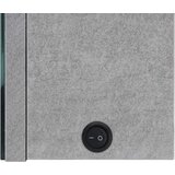 vidaXL LED kupaonski ormarić s ogledalom boja betona 89 x 14 x 62 cm | shoptok.hr