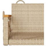  Klupa za ljuljanje bež 63x62x40 cm od poliratana | shoptok.hr