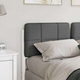  Tapecirani uzglavlje s uzglavljem Bijela i svijetlo siva 135 cm | shoptok.hr