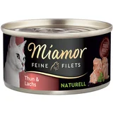 Miamor ekonomično pakiranje Feine Filets Naturelle 24 x 80 g - Tuna i losos