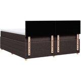  Krevet s oprugama i madracem tamnosmeđi 200x200 cm od tkanine | shoptok.hr