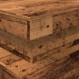  Stolić za kavu s LED svjetlima boja starog drva 90 x 50 x 40 cm | Shoptok.si