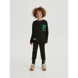 Reserved - Predimenzionirana majica dugih rukava Minecraft - crno | shoptok.hr