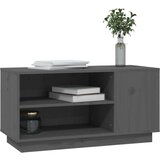 TV ormarić sivi 80 x 35 x 40 5 cm od masivne borovine | shoptok.hr