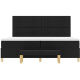  s opruga kutije s uzglavljem Crna 200 x 200 cm tkanina | shoptok.hr