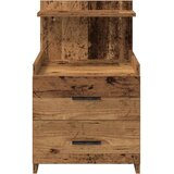  Noćni ormarići 2 kom s 2 ladice staro drvo 40x36,5x62 cm | shoptok.hr